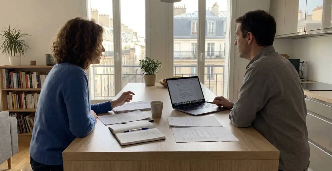 Deux personnes discutant autour d